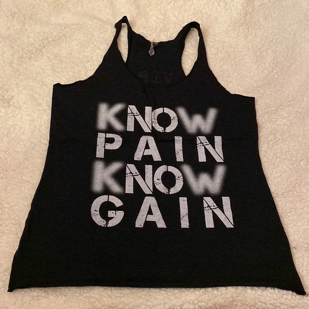 Black Next Level Apparel tank top